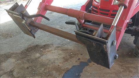 skid steer conversion kit|homemade quick attach adapter.